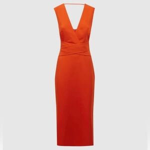 Reiss Jayla fitted Midi Dress